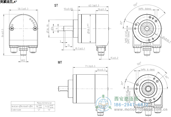 AC58-Profinet光电绝对值通用编码器 - 
