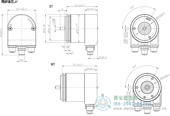 AC58-Profinet光电绝对值通用编码器 - 
