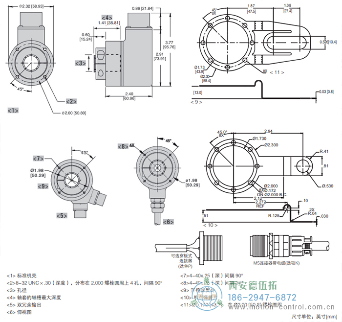 ISD25重载光电增量防爆编码器外形及安装尺寸 - 
