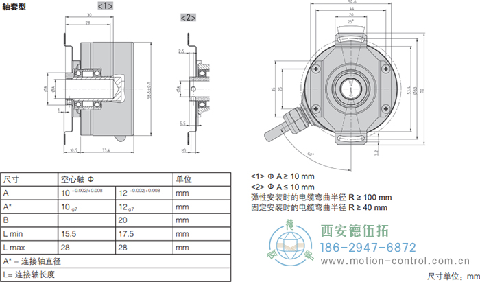 RI58-F空心轴光电增量通用编码器(轴套型) - 
