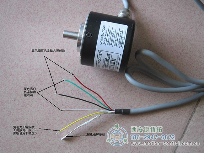 图为编码器接线示意图